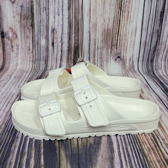 AEROTHOTIC White Dual Strap Arcus Slide Sandals - Picture 3 of 16